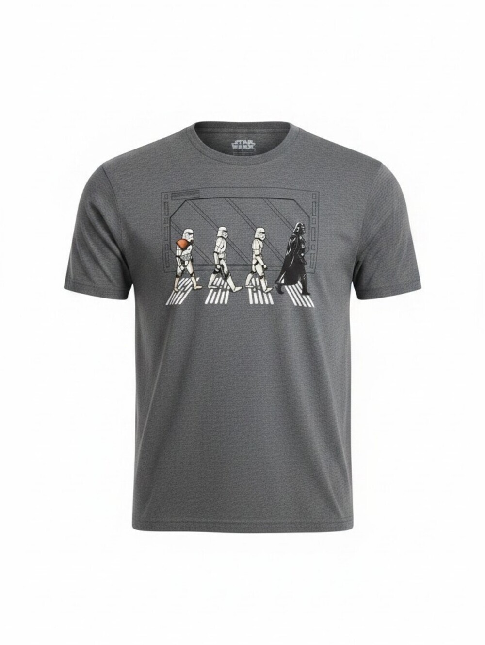 Star Wars Men's Graphic Tee with Stormtrooper Walking, Size Large. New